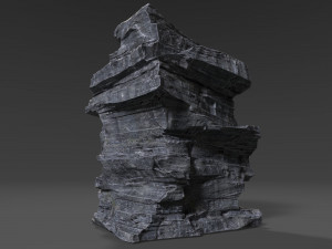 cliff rock 007 3D Model