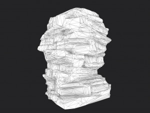 cliff rock 007 3D Model