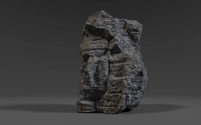 cliff rock 008 3D Model .c4d .max .obj .3ds .fbx .stl .blend 