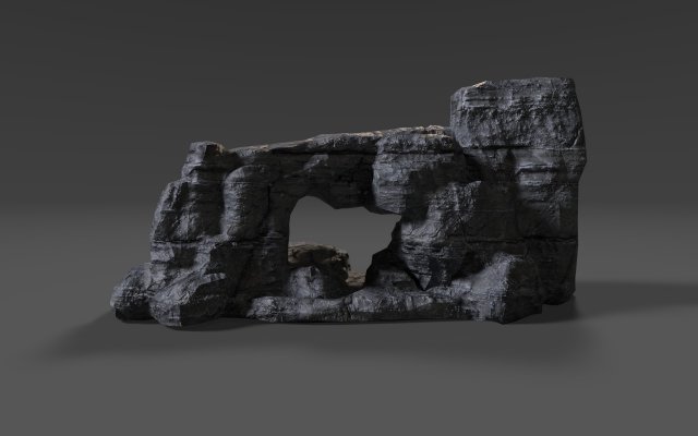 cliff rock 009 Model 3D .c4d .max .obj .3ds .fbx .stl .blend 
