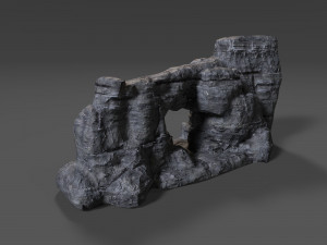 cliff rock 009 Model 3D