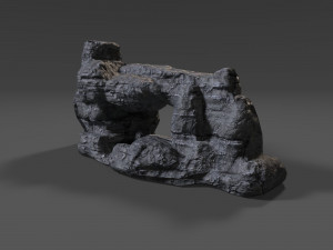 cliff rock 009 Model 3D