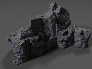 cliff rock 010 Modelo 3D
