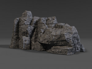 cliff rock 010 Model 3D