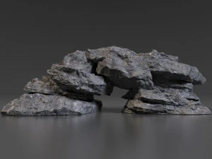 cliff rock collection 3D Model