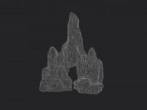 cliff rock collection Modello 3D