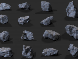 rock collection 001 3D Model
