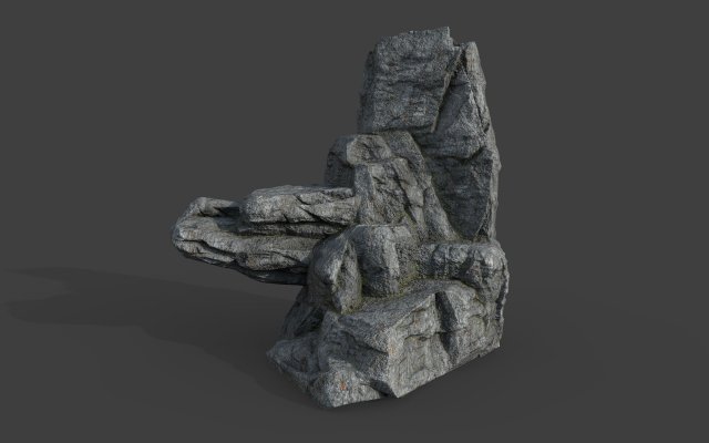 cliff rock 2-1 3Dモデル .c4d .max .obj .3ds .fbx .stl .blend 