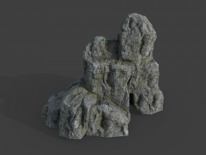 cliff rock 2-2 3D 모델