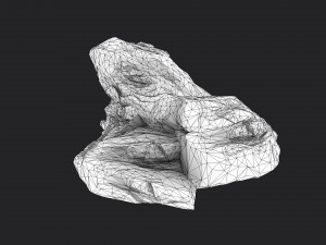 cliff rock 2-3 3D 模型