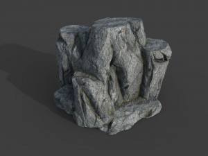 cliff rock 2-4 Modello 3D
