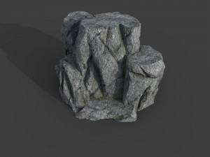 cliff rock 2-4 3D Model