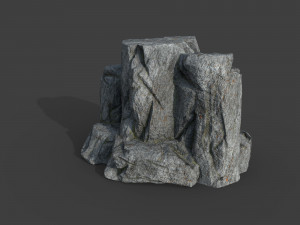 cliff rock 2-4 3D Model