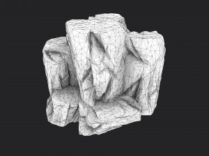 cliff rock 2-4 3D Model