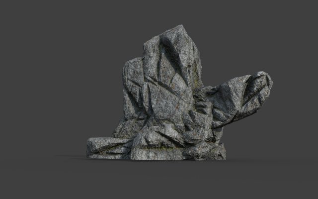 cliff rock 2-5 3D Модель .c4d .max .obj .3ds .fbx .stl .blend 