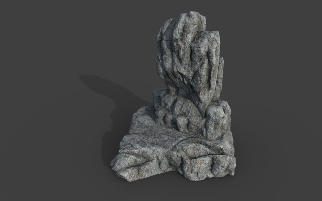 cliff rock 2-6 Modello 3D .c4d .max .obj .3ds .fbx .stl .blend