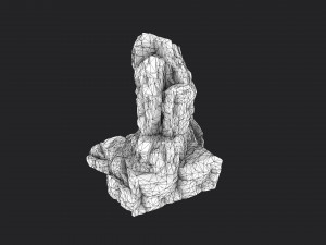 cliff rock 2-6 Modello 3D