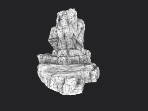 cliff rock 2-6 Modello 3D