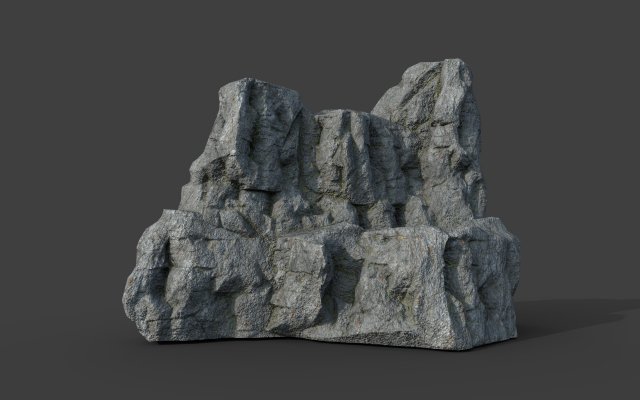 cliff rock 2-7 Modello 3D .c4d .max .obj .3ds .fbx .stl .blend 