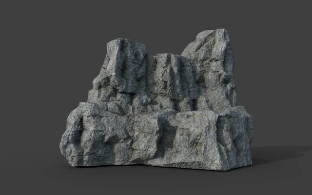 cliff rock 2-7 3D Model .c4d .max .obj .3ds .fbx .stl .blend 