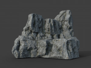 cliff rock 2-7 3D Model
