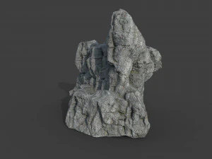 cliff rock 2-7 3D Model