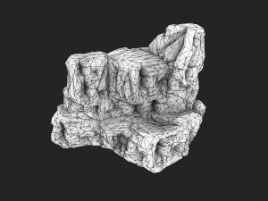 cliff rock 2-7 3D Model