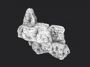 cliff rock 2-7 3D Model