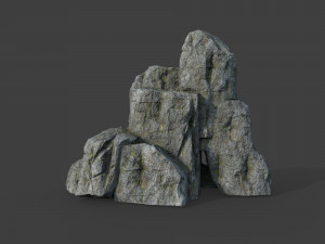 cliff rock collection 002 3D Model