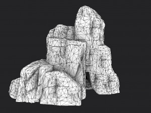 cliff rock collection 002 3D Model