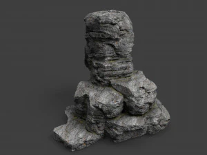 cliff rock 4-1 3D Model