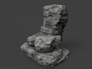 cliff rock 4-1 3D Model