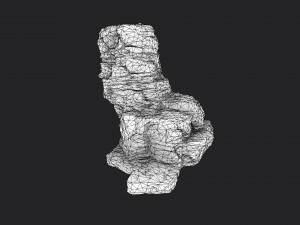 cliff rock 4-1 3D Model