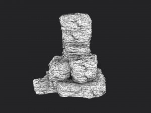 cliff rock 4-1 3D Model