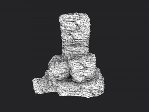 cliff rock 4-1 3D Model
