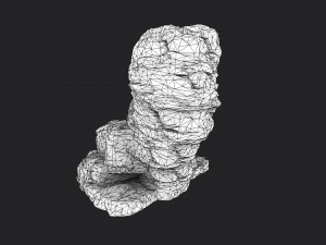 cliff rock 4-1 3D Model