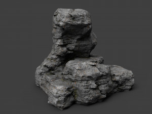 cliff rock 4-2 Model 3D