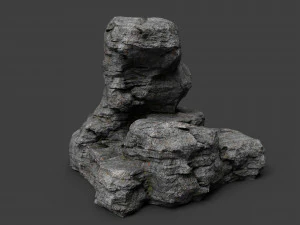 skała z klifu 4-2 Model 3D