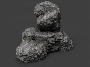 cliff rock 4-2 3D 模型