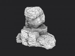 cliff rock 4-2 3D 模型