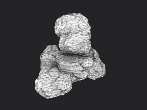cliff rock 4-2 3D 模型