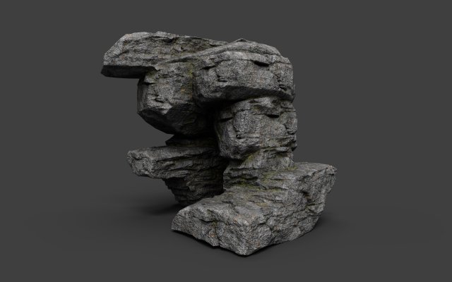 cliff rock 4-2 Modelo 3D .c4d .max .obj .3ds .fbx .stl .blend 