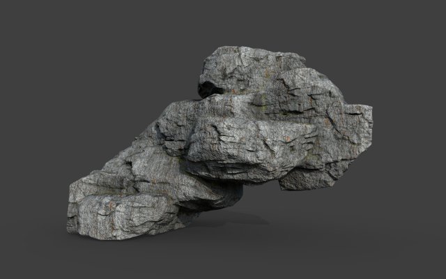 cliff rock 4-5 3D 모델 .c4d .max .obj .3ds .fbx .stl .blend