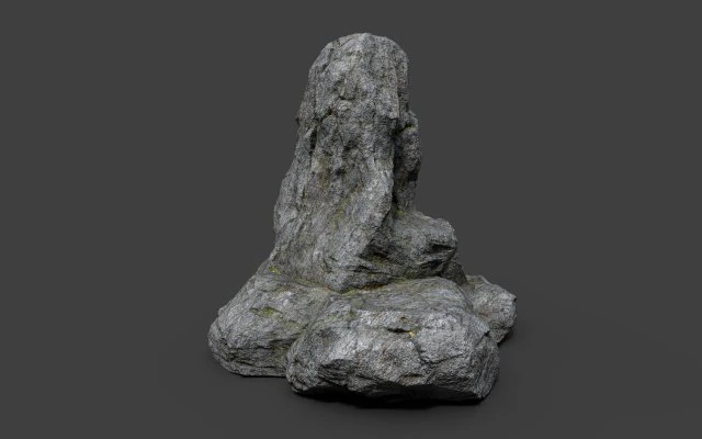 cliff rock 4-6 3D Model .c4d .max .obj .3ds .fbx .stl .blend
