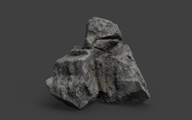 cliff rock 4-7 3D-Modell .c4d .max .obj .3ds .fbx .stl .blend 