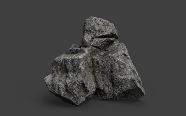 cliff rock 4-7 3D Model .c4d .max .obj .3ds .fbx .stl .blend