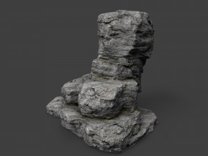 cliff rock collection 004 3Dモデル