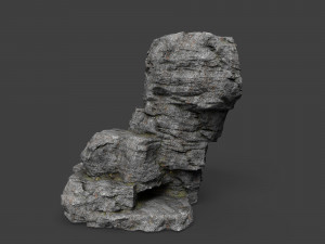 cliff rock collection 004 3Dモデル