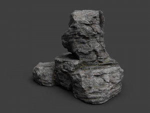 cliff rock collection 004 3Dモデル