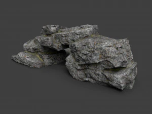 cliff rock collection 004 3D Model